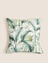 Pure Cotton Leaf Print Cushion
